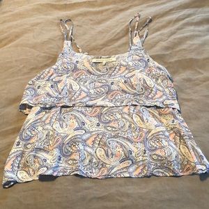 Stitch fix paisley flowy ruffle top